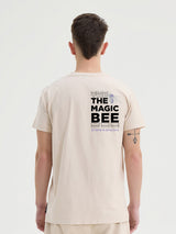 MagicBee Back Logo Tee - Beige