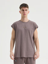 MagicBee Αμάνικο Tee - Brown