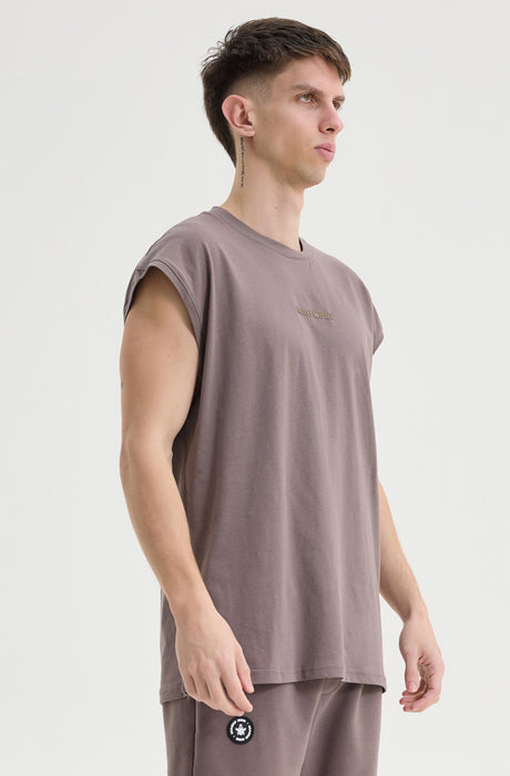 MagicBee Αμάνικο Tee - Brown