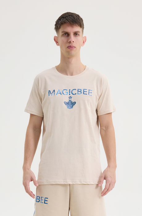 MagicBee Logo Tee - Beige