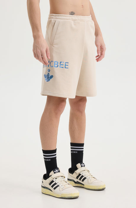 MagicBee Logo Shorts - Beige