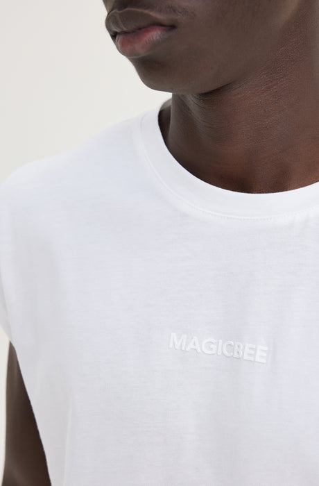 MagicBee Αμάνικο Tee - Off White