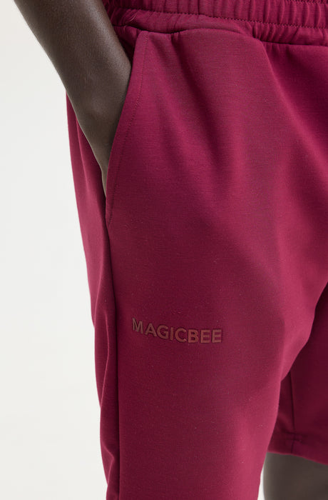 MagicBee Scuba Shorts - Burgundy