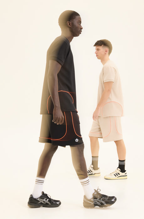 MagicBee Scuba Reflective Shorts - Off White