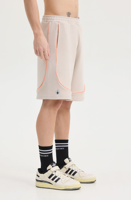 MagicBee Scuba Reflective Shorts - Beige
