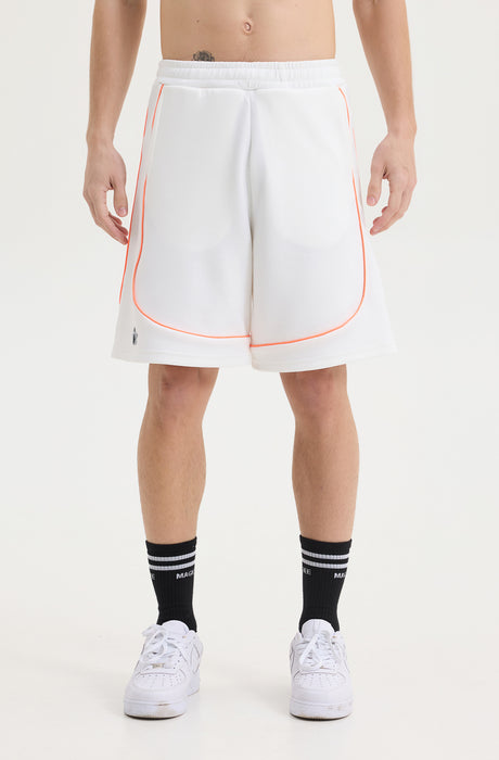 MagicBee Scuba Reflective Shorts - Off White