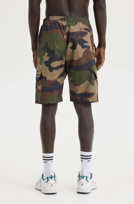 MagicBee Cargo Camo Shorts - Khaki