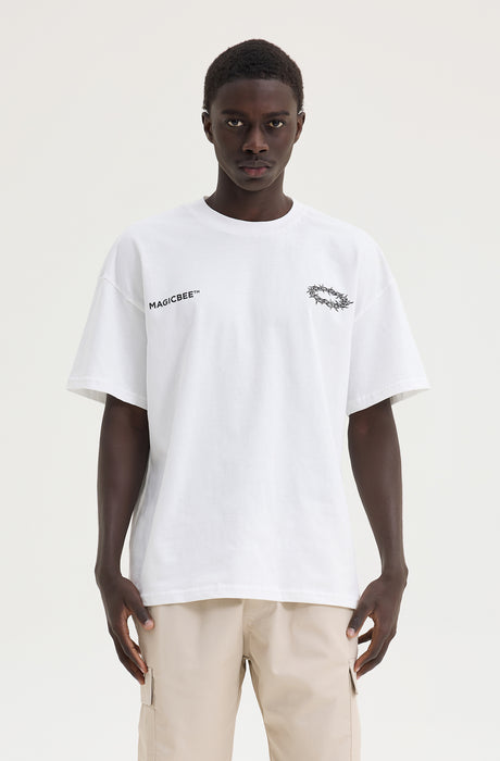 MagicBee Saints Logo Tee - Off White