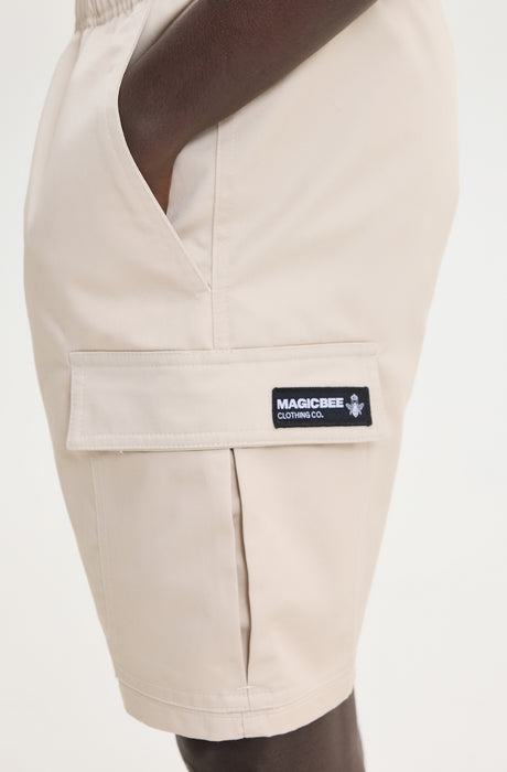 MagicBee Cargo Shorts - Beige