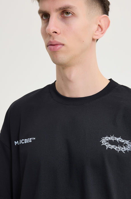 MagicBee Saints Logo Tee - Black