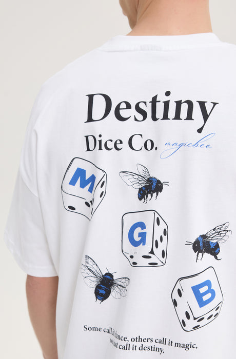 MagicBee Dice Logo Tee - Off White