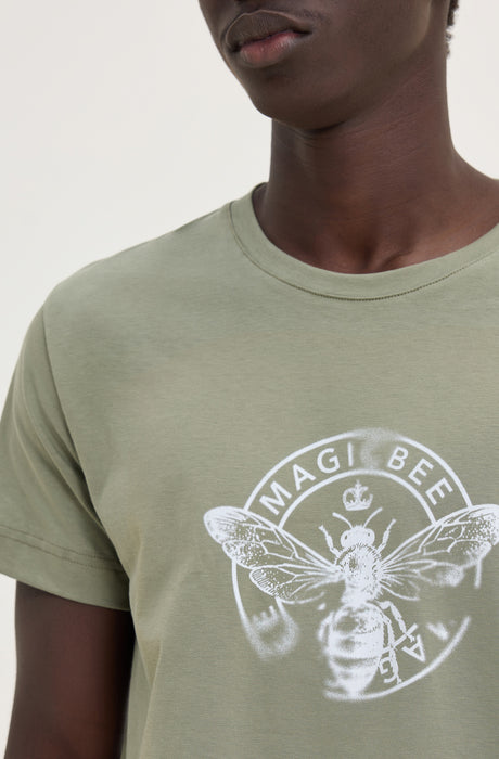 MagicBee Circle Logo Tee - Khaki