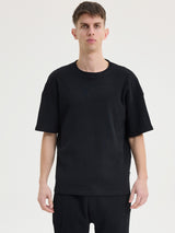 MagicBee Oversize Waffle Tee - Black