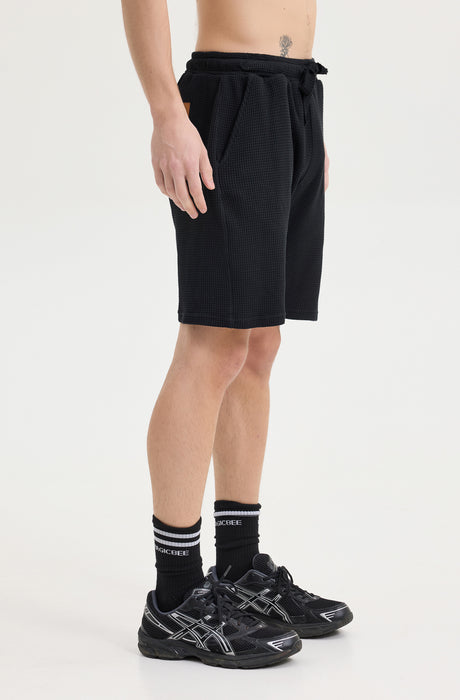 MagicBee Waffle Shorts - Black