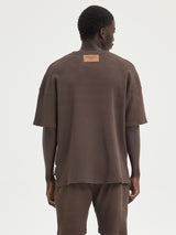 MagicBee Oversize Waffle Tee - Brown
