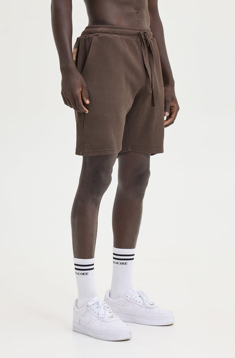 MagicBee Waffle Shorts - Brown