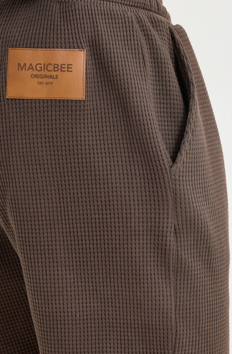 MagicBee Waffle Shorts - Brown