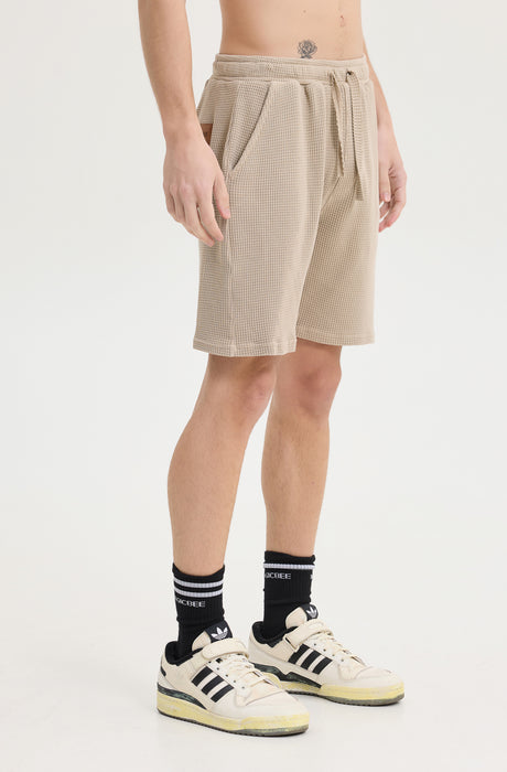 MagicBee Waffle Shorts - Beige