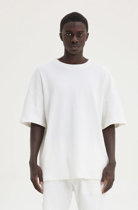 MagicBee Oversize Waffle Tee - Off White