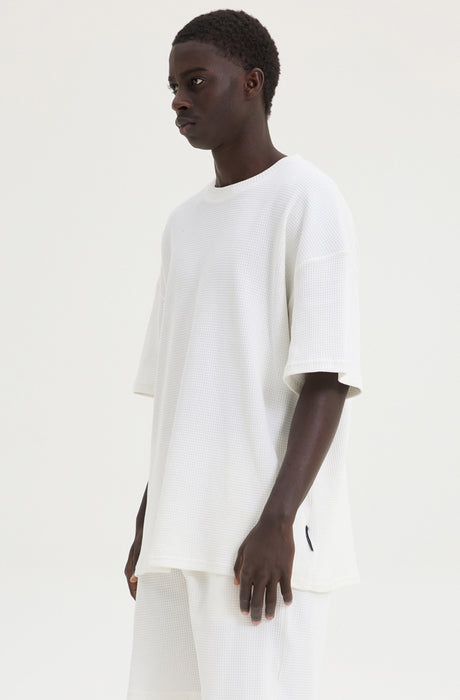 MagicBee Oversize Waffle Tee - Off White
