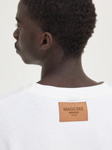 MagicBee Oversize Waffle Tee - Off White
