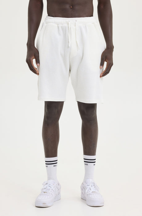 MagicBee Waffle Shorts - Off White