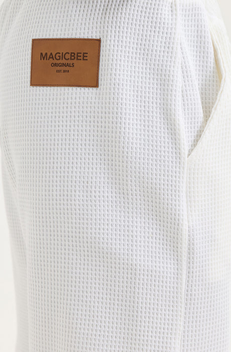 MagicBee Waffle Shorts - Off White