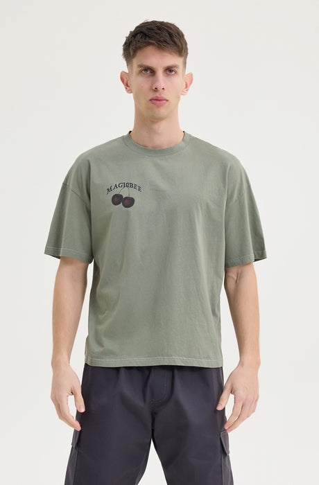MagicBee Cherry Tee - Khaki