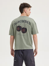 MagicBee Cherry Tee - Khaki