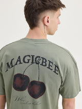 MagicBee Cherry Tee - Khaki