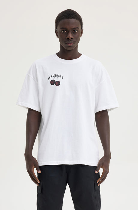 MagicBee Cherry Tee - Off White