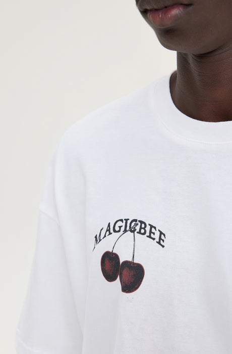 MagicBee Cherry Tee - Off White