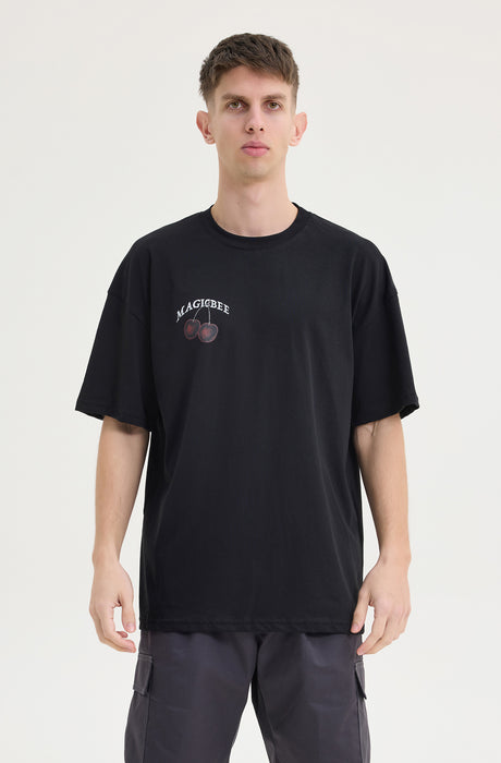 MagicBee Cherry Tee - Black