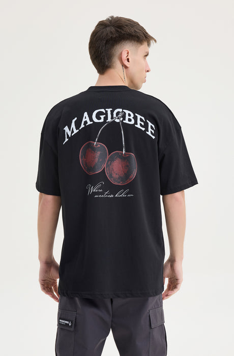 MagicBee Cherry Tee - Black