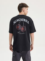 MagicBee Cherry Tee - Black