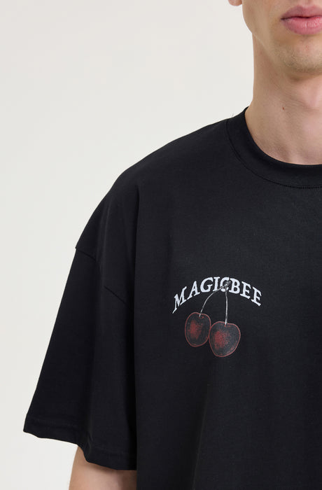 MagicBee Cherry Tee - Black