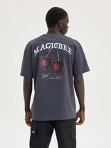 MagicBee Cherry Tee - Anthracite