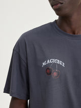 MagicBee Cherry Tee - Anthracite