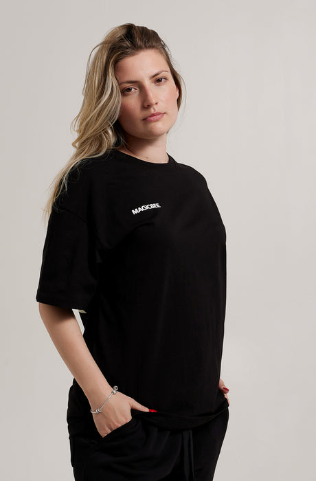 Camiseta Limonata Oversized Unisex MagicBee - Negro (Edición Limitada)