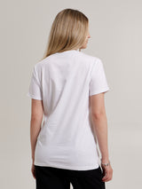 MagicBee Splashed Logo Tee - Orange White