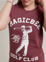 T-shirt logo MagicBee Golf - Bourgogne