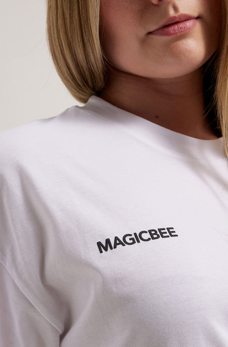 Camiseta Limonata Oversized Unisex MagicBee - Blanca (Edición Limitada)