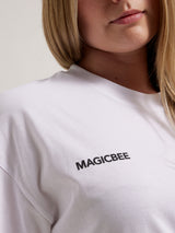 MagicBee Unisex Oversized Limonata Tee - White (Limited Edition)