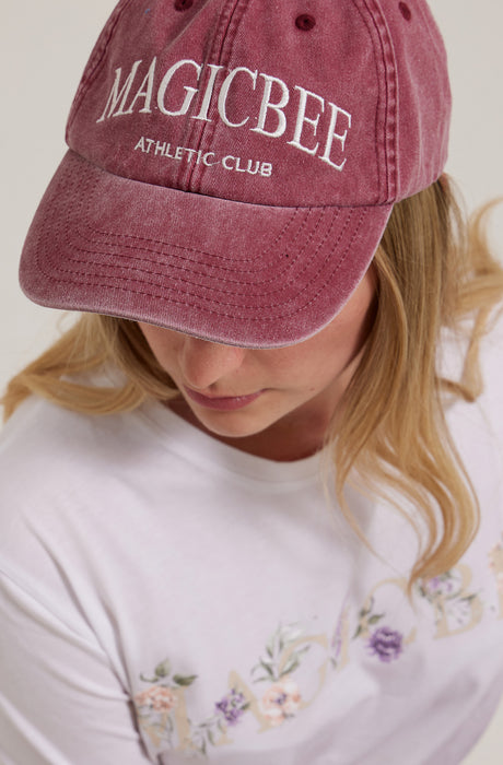 Camiseta con logo floral MagicBee - Blanca