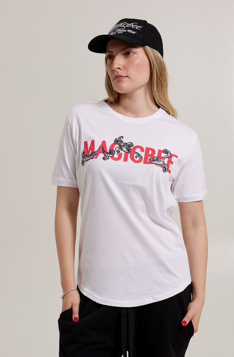 Camiseta MagicBee Baroque Logo - Blanca