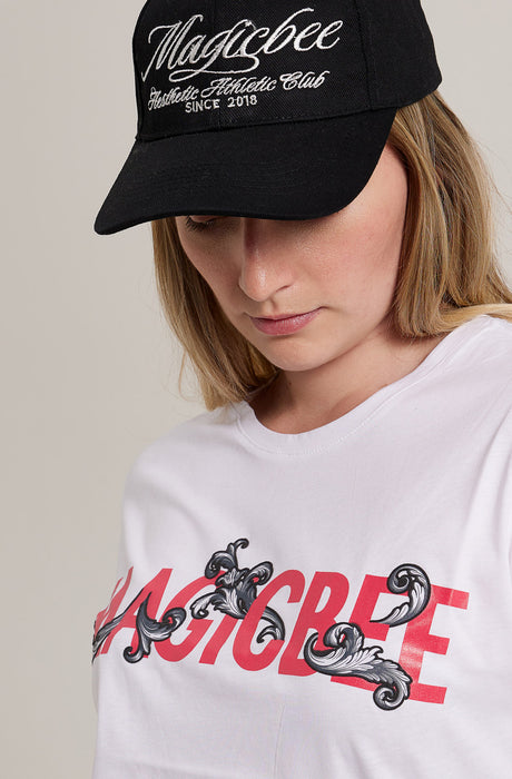 Camiseta MagicBee Baroque Logo - Blanca
