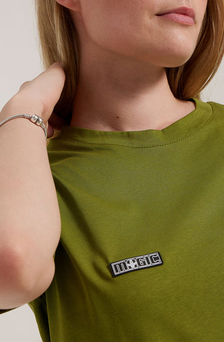 MagicBee Back Logo Tee - Khaki