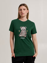 MagicBee Unisex Reflective Teddy Tee - Green (Special Edition)