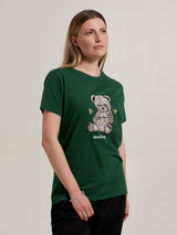 MagicBee Unisex Reflective Teddy Tee - Green (Special Edition)