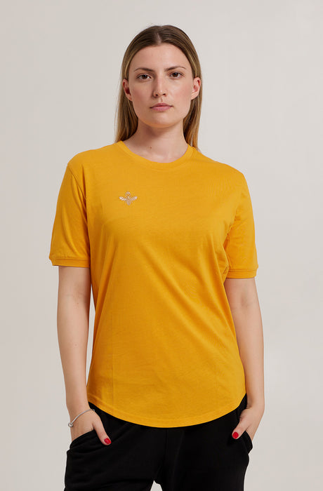 Camiseta bordada en oro MagicBee - Naranja